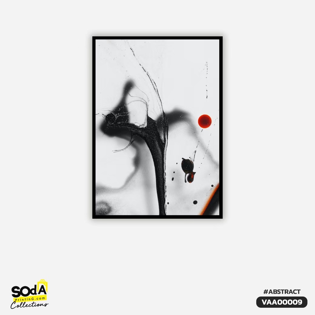 ภาพตกแต่งบ้านสำเร็จรูป BLACK INK VAA00009 #SOdAcollection #ภาพตกแต่งบ้านสไตล์แอ็บสแตรค #ABSTRACT