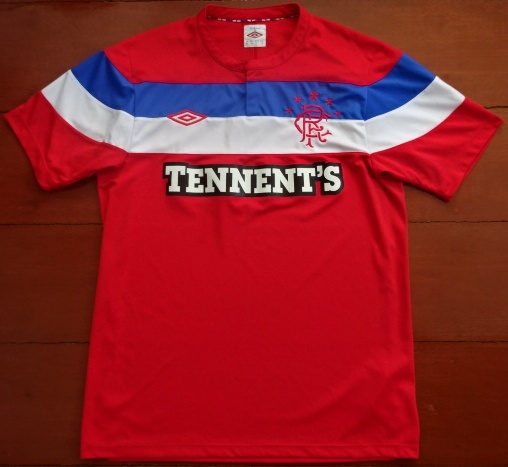 เสื้อฟุตบอล ทีมสโมสรเรนเจอร์ส ชุดเยือน 2011/12 M-Size / RANGERS Football Shirt Away Kit 2011/12 Jersey M-Size