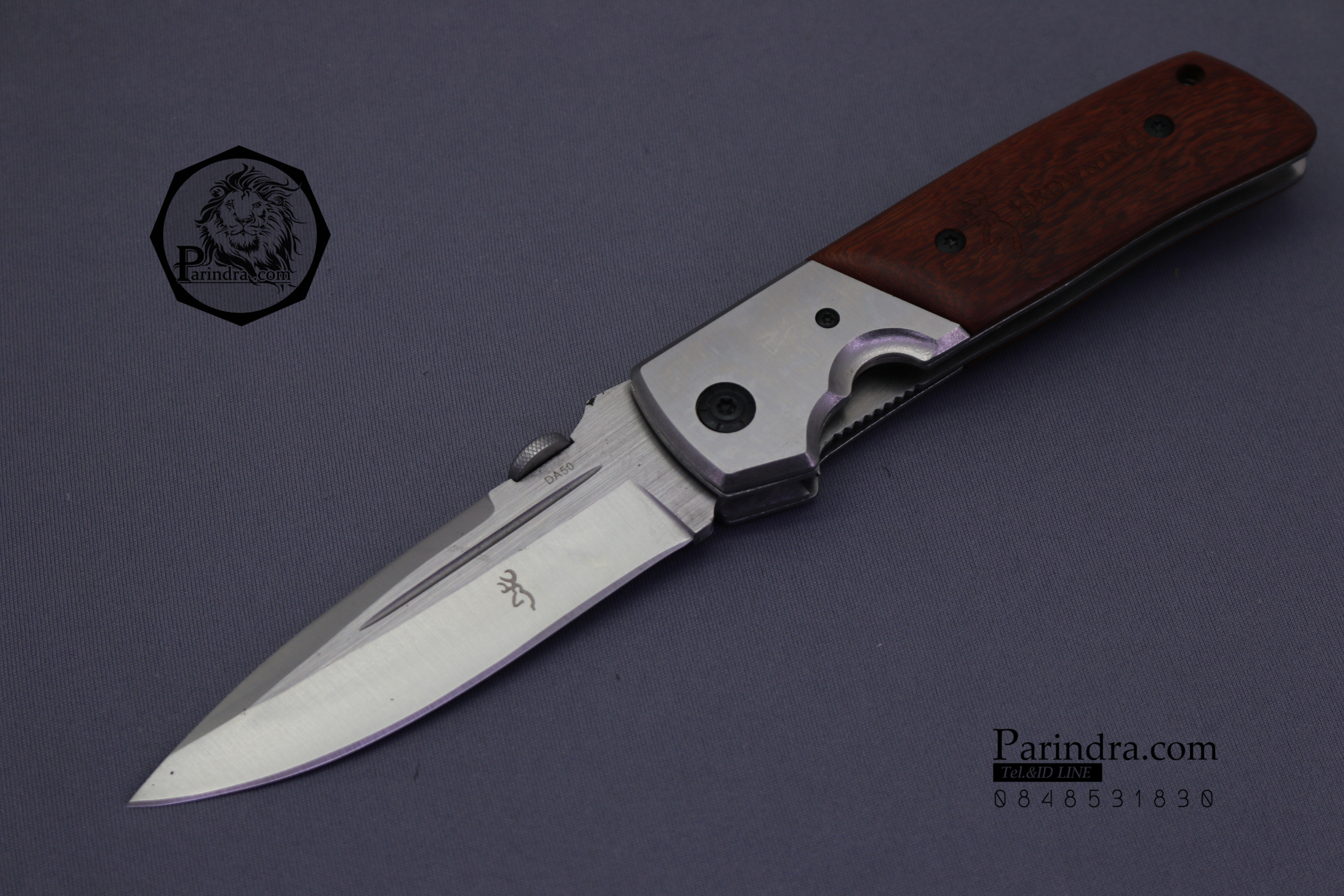 มีดพับสำหรับพกพาขนาดกลาง Browning รุ่น Da50 ด้ามไม้ (OEM)