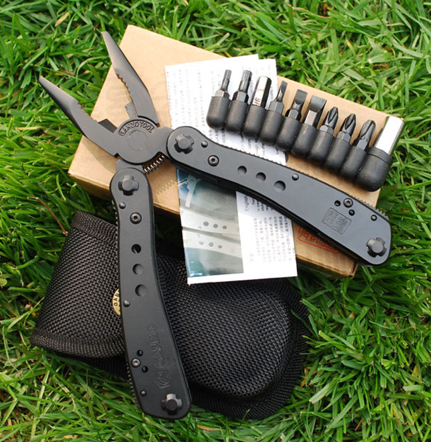 คีมเอนกประสงค์ Multi-Tools Ganzo กานโซ่ รุ่น G201-B สีดำสนิท ของแท้ 100%