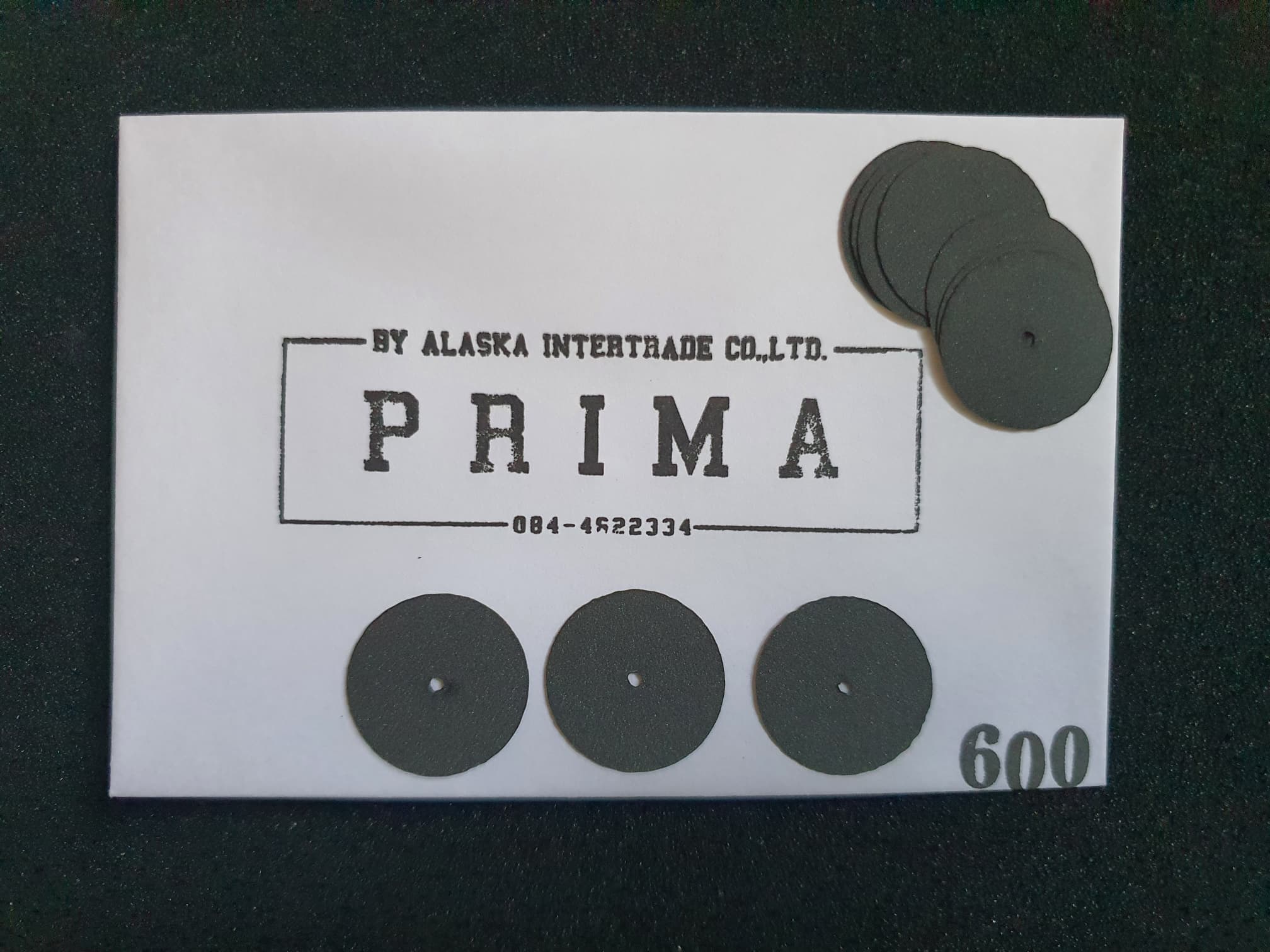 กระดาษทรายวงกลม ขนาด 2ซม. เจาะรู