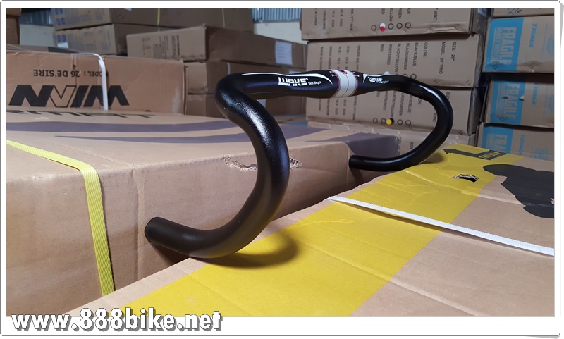 แฮนด์หมอบ WAKE AERO ROAD Alloy HANDLEBAR ,SIZE 42CM.