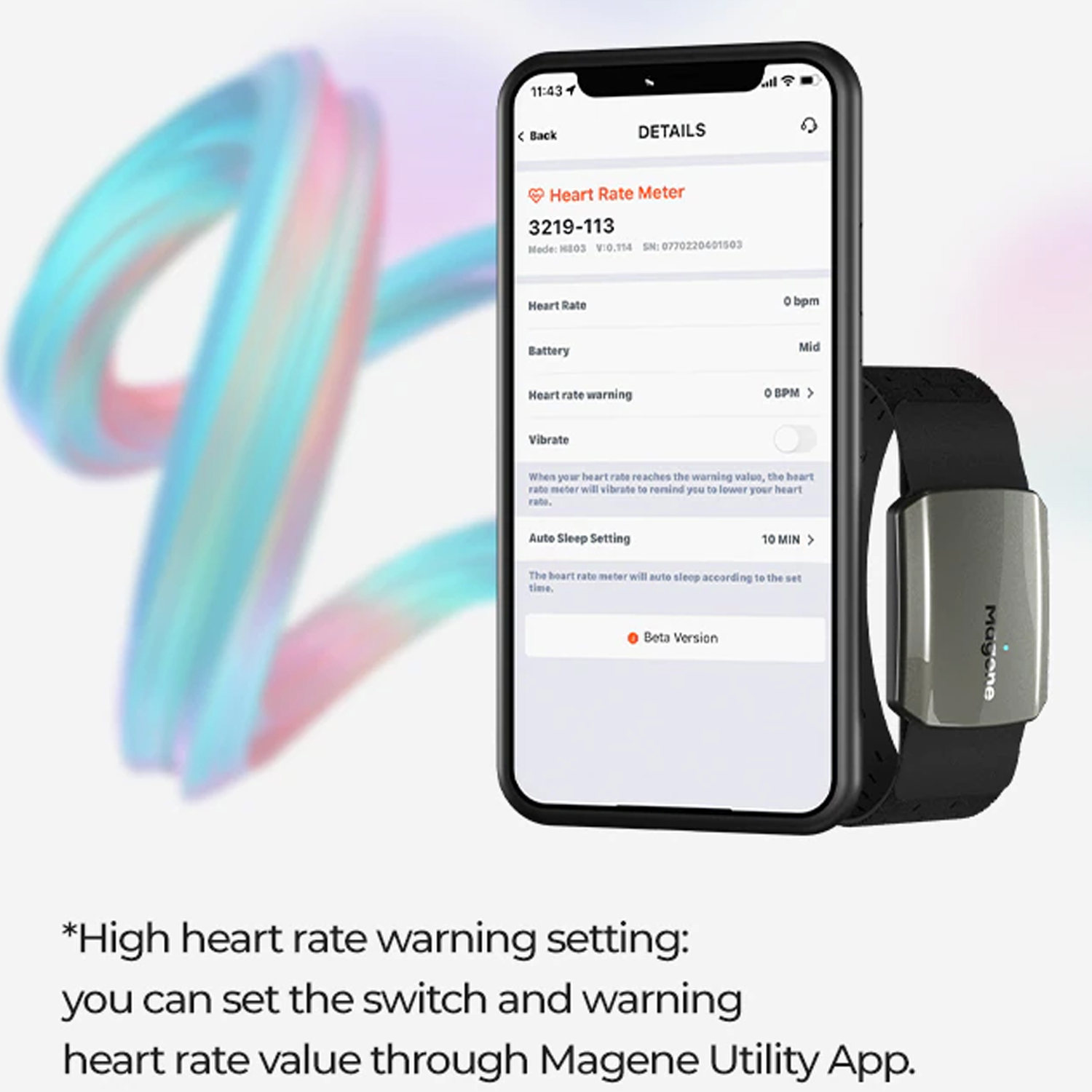 MAGENE Heart Rate Sensor รุ่น H803 (แบบรัดแขน) รองรับแอพฯ Onelap, Onelapfit, Swift, Strava, Wahoo