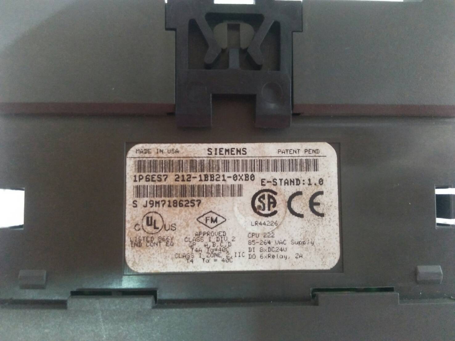 PLC “ SIEMENS ” รุ่น 6ES7 212-1BB21-0XB0