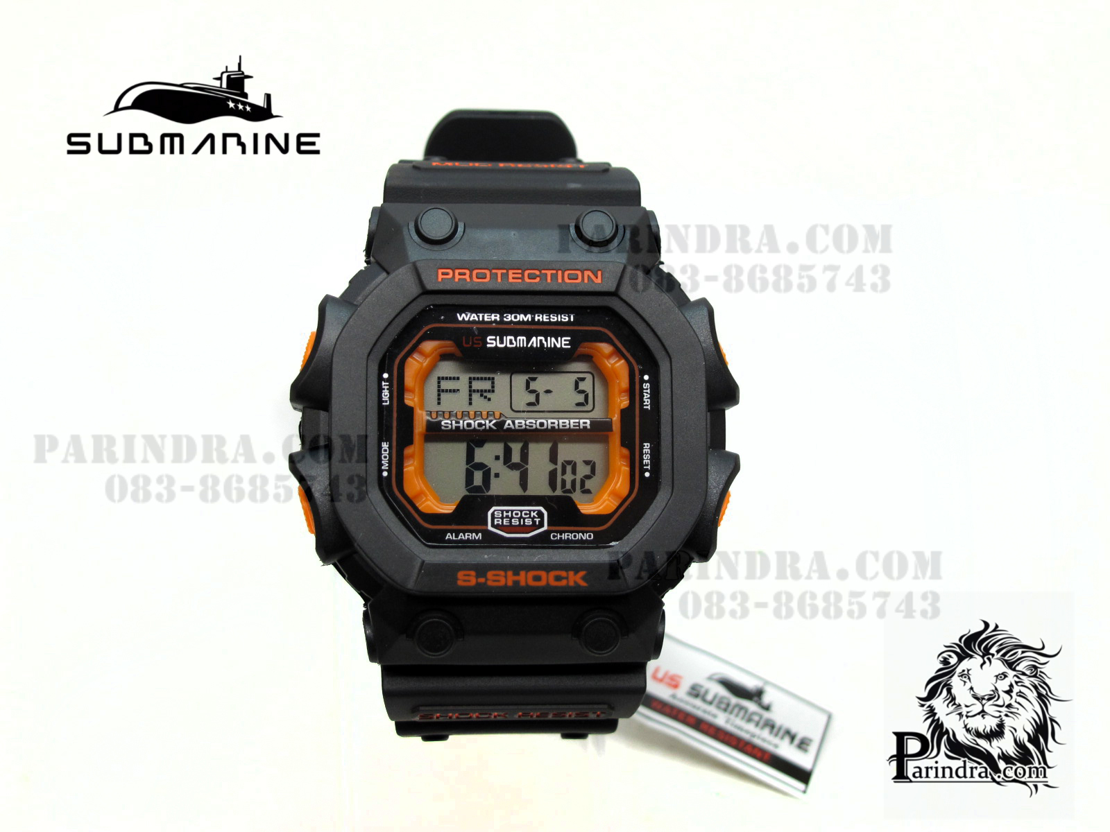 นาฬิกา US submarine รุ่น TP1280M สีดำ-ส้ม คล้ายรุ่น King G-shock
