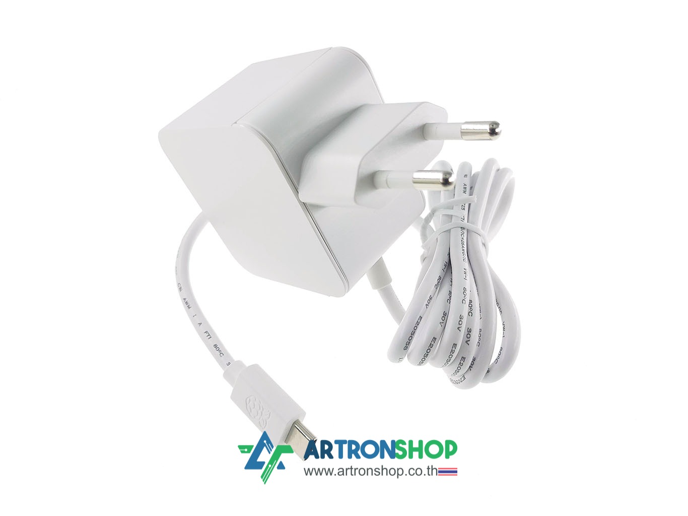 อะแดปเตอร์ Raspberry Pi 5 (Official) 27W 5V/5A PD USB-C Power Supply