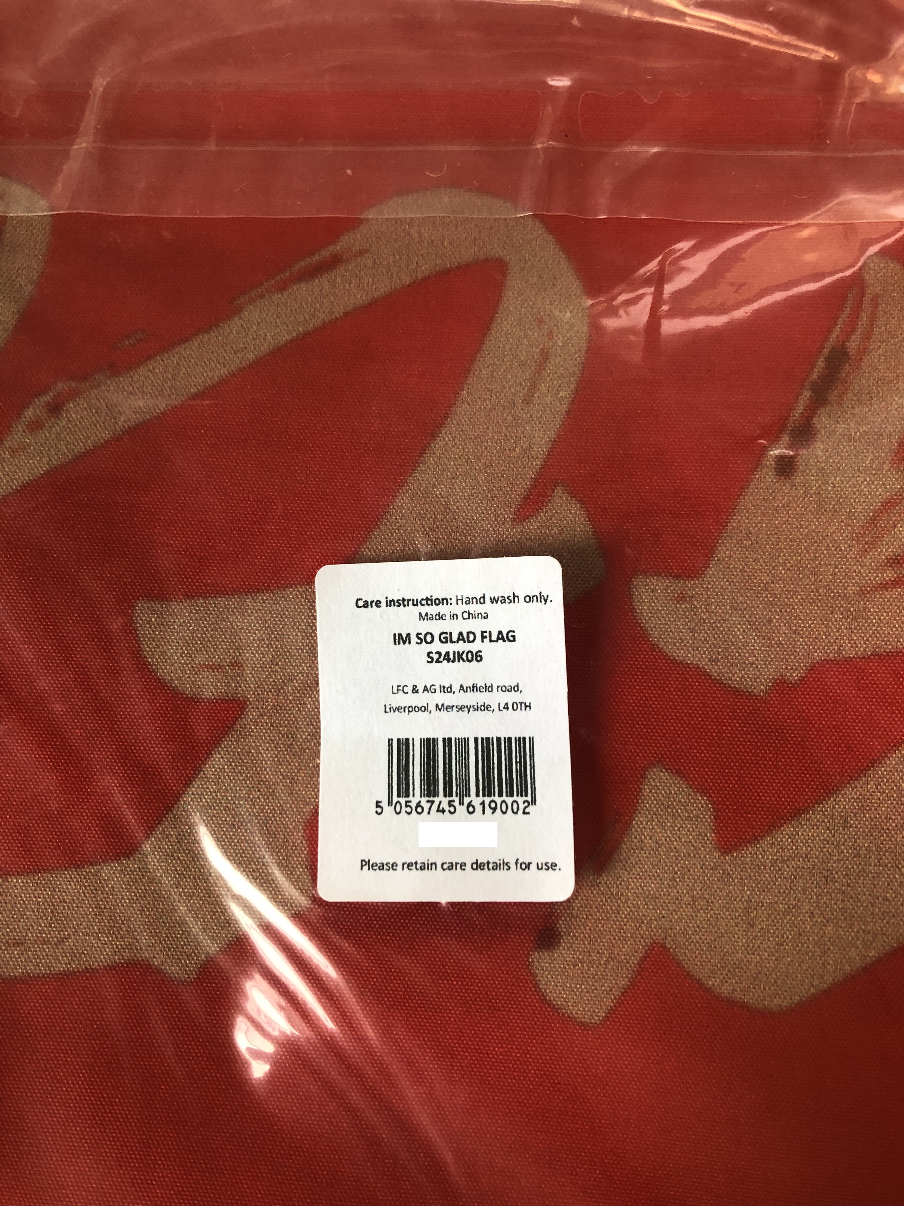 ธง ฟุตบอล สโมสรลิเวอร์พูล - I'M SO GLAD THAT JURGEN IS A RED ใหม่ / LIVERPOOL Football Club Flag - I'M SO GLAD THAT JURGEN IS A RED NEW