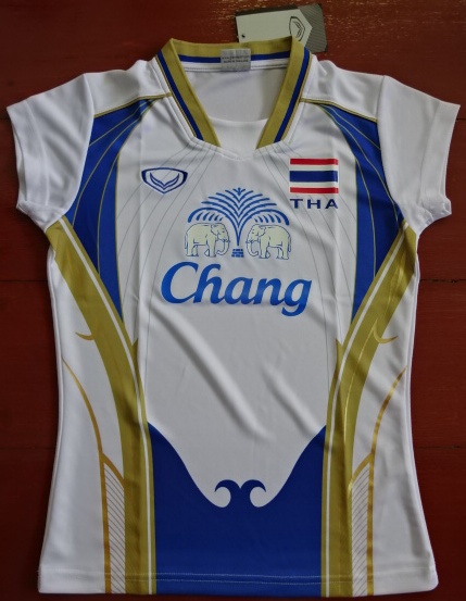 เสื้อวอลเลย์บอล ทีมชาติไทย ชุดที่ 3 ชุดลุยศึก FIVB เวิลด์กรังด์ปรีซ์ 2014 (เสื้อผู้หญิง) ใหม่ M-Size / THAILAND Volleyball Shirt Third Kit FIVB World Grand Prix 2014 (Female) Jersey NEW M-Size