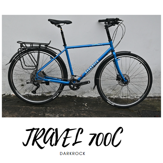 จักรยานทัวร์ริ่ง DARKROCK Super Travel 700 Touing bike เฟรมโครโม เกียร์ Deore 2*10speed