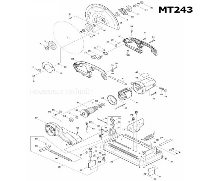 ลูกสูบ แย็ก, สกัด Makita HM1305, Hitachi PH65A (ใช้ Spec เดียวกัน)