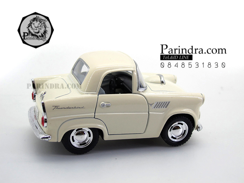 โมเดลเหล็กรถ Ford Thunder bird ปี 1955 แบบย่อขนาด Short body สีงาช้าง