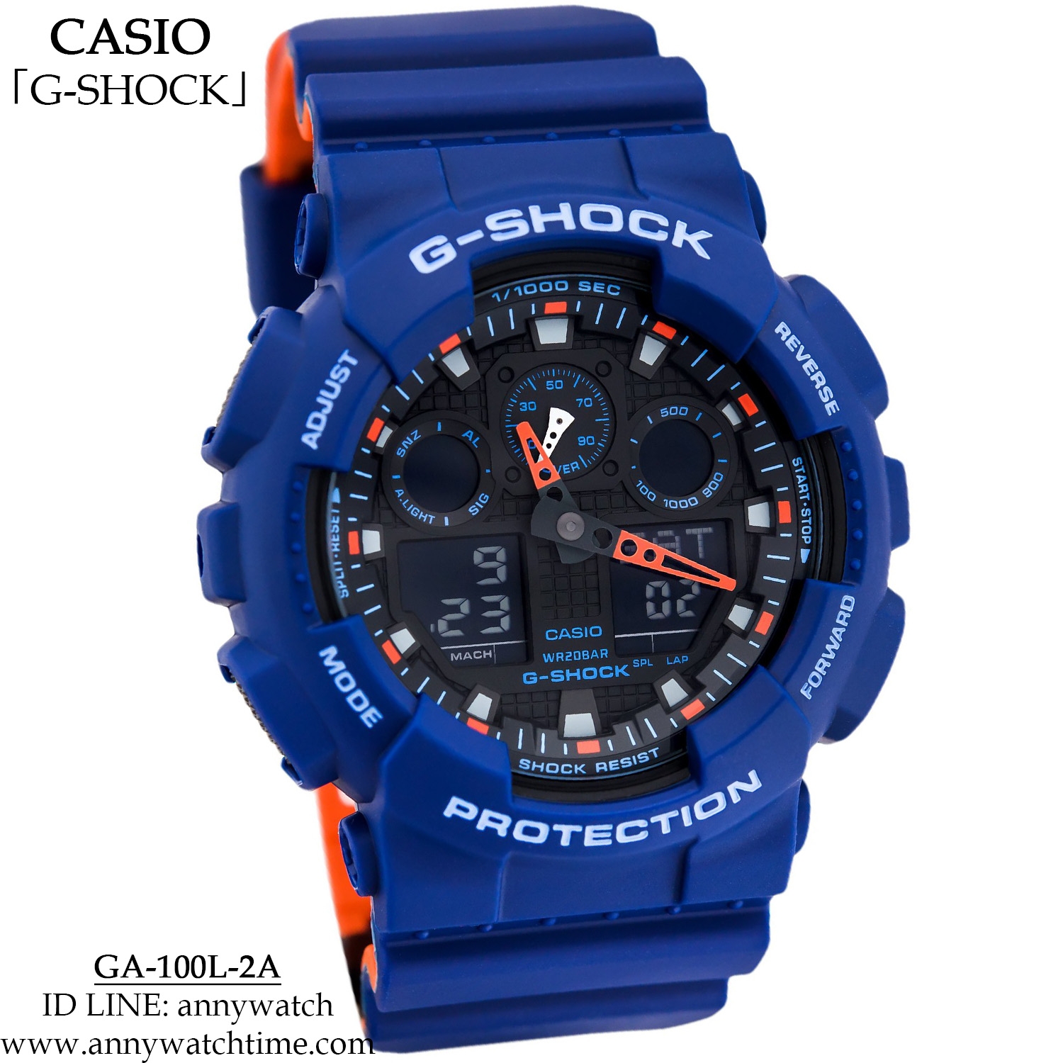 G-SHOCK GA-100L-2A - จำหน่ายนาฬิกาของแท้ 100% รับซ่อมนาฬิกา 