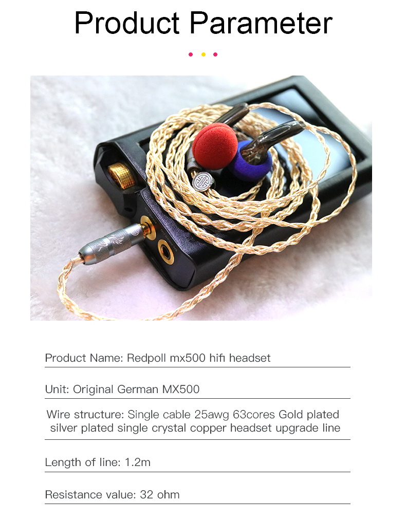 Hakugei Redpoll MX500 หูฟังเอียบัด คุณภาพเสียงระดับ 5D Stereo ประกันศูนย์ไทย