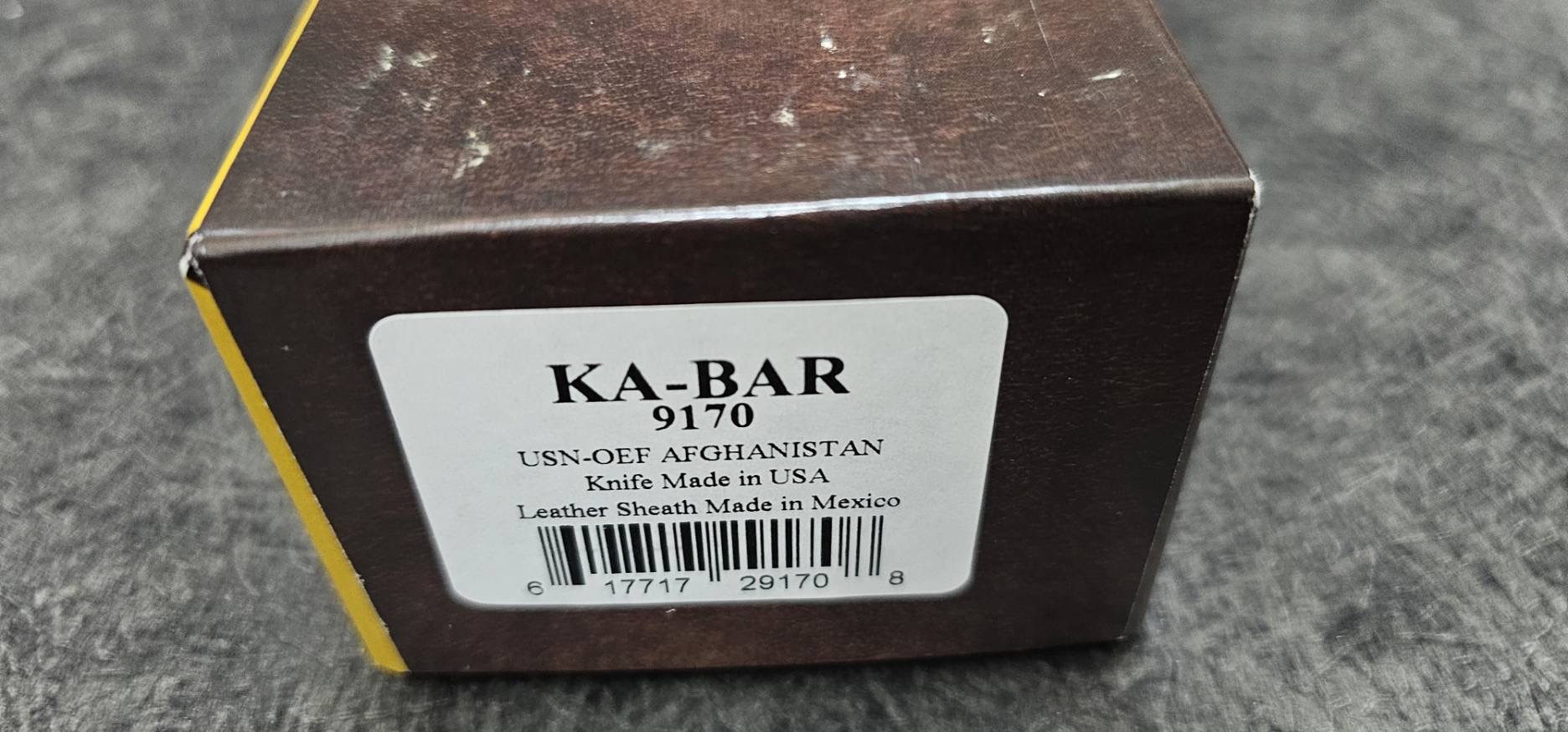 Ka-Bar Bowie Navy Operation Enduring Freedom Fixed Blade Knife (7" Black)