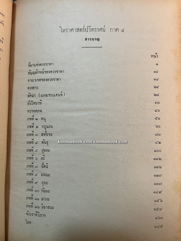 โหราศาสตร์ปริทรรศน์ ภาค ๔ ภววินิจฉัย / ผลงานของ อ.เทพย์ สาริกบุตร