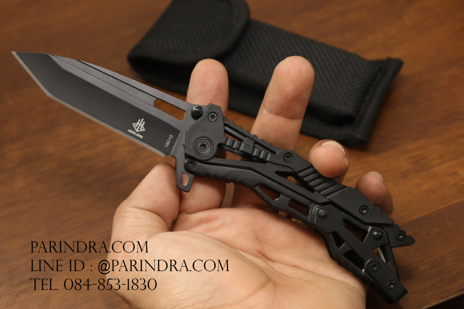 มีดพับ COLUMBIA Jinlang Transformer รูปทรงสวย ด้ามสีดำ