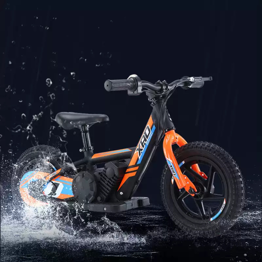 XAD เด็กซ์ จักรยานบาลานซ์ไฟฟ้า 21V 200W ล้อลม 12/16 นิ้ว – 2 โหมด ขี่/สไลด์ แบตฯ 24V วิ่งได้ 10 กม. สำหรับเด็ก 3-10 ขวบ