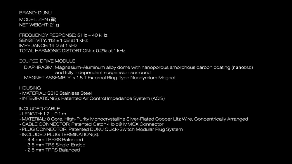 ขาย DUNU ZEN สุดยอดหูฟังระดับเรือธงรุ่นล่าสุด ประกันศูนย์ไทย