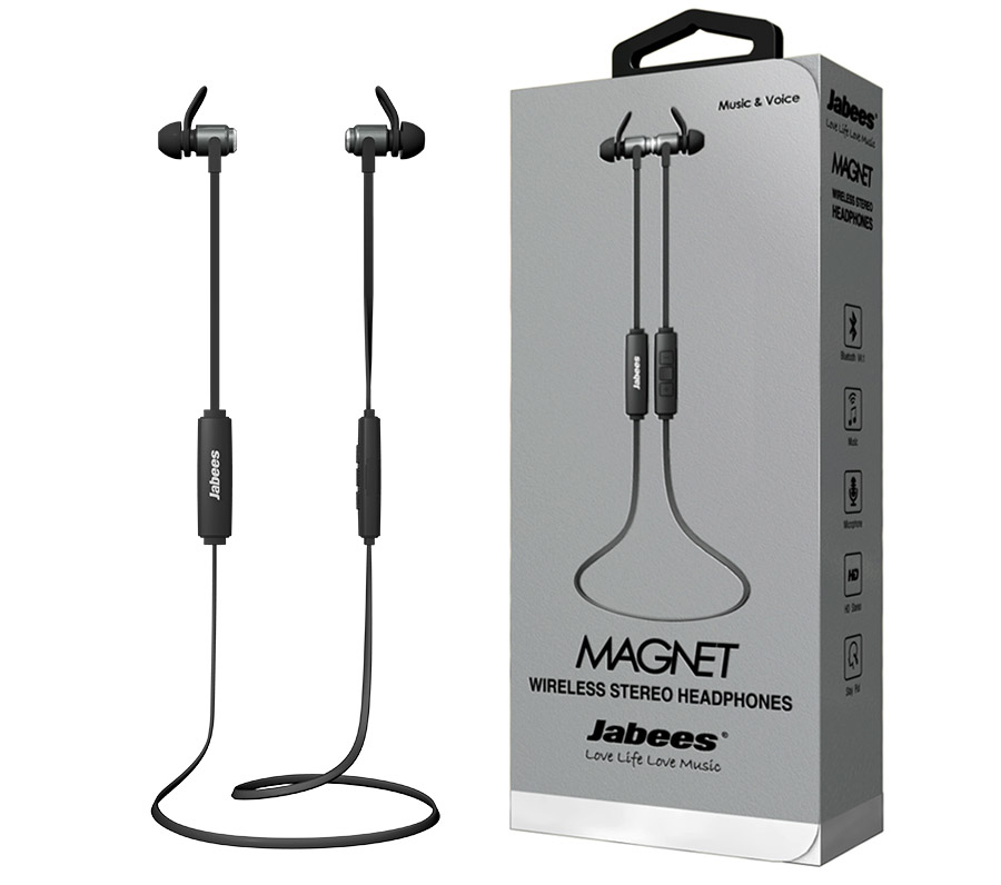Jabees Magnet Bluetooth หูฟังบลูทูธมีไมค์ พร้อมระบบMagnet เบสหนักแน่นฟังสนุก ครบรสชาติการฟังเพลง ราคาประหยัด