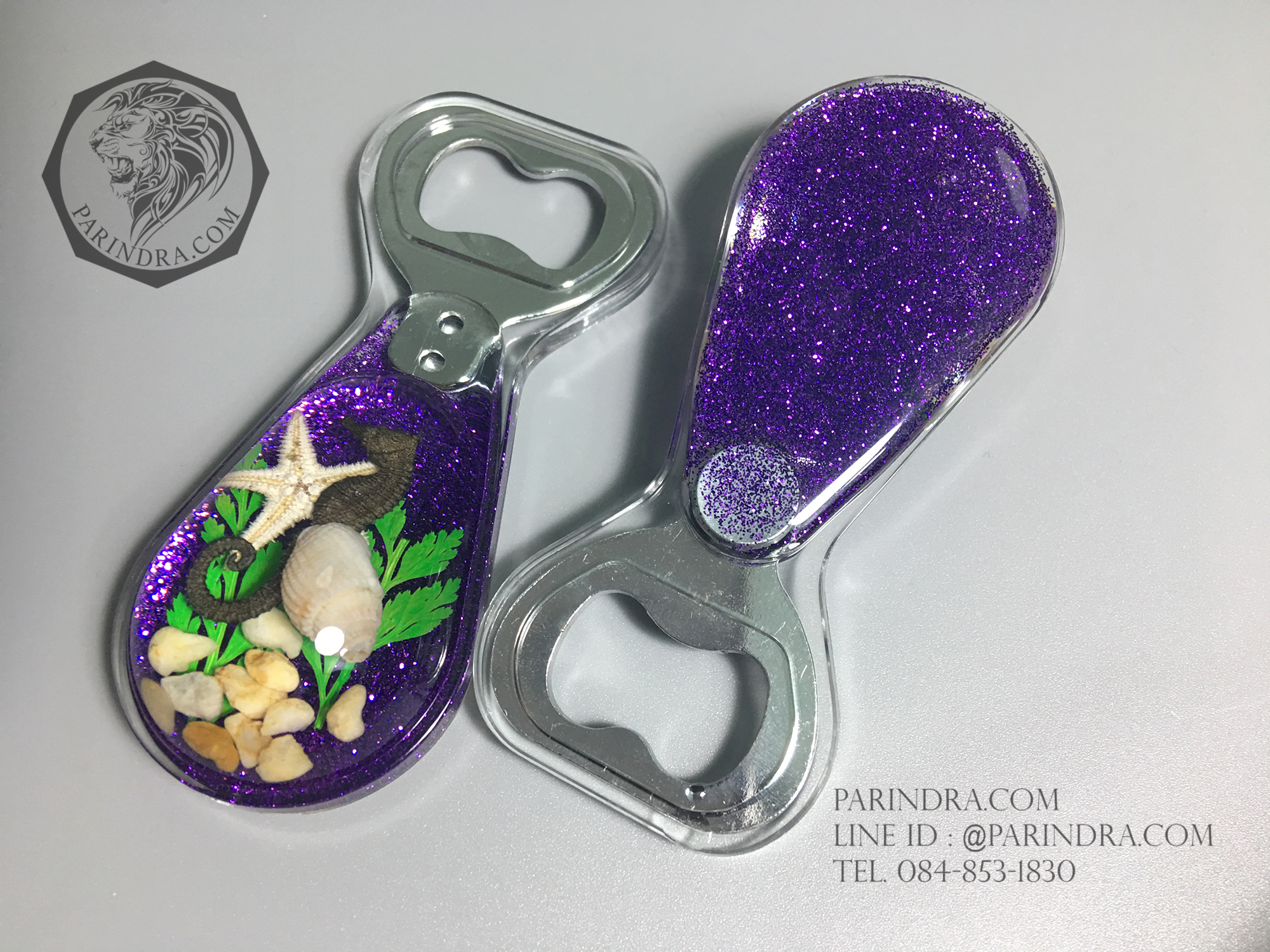 ที่เปิดขวด ชุดสัตว์ทะเลรวม ในเรซิ่น แบบมีแม่เหล็กติดกับตู้เย็น 1