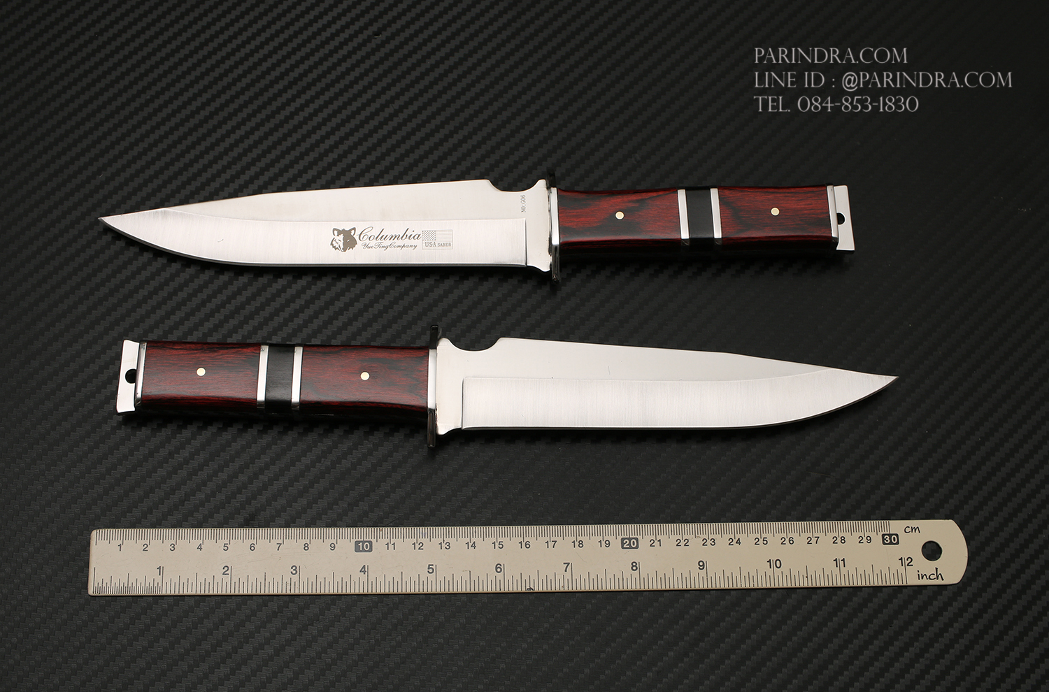 มีดเดินป่า COLUMBIA รุ่น G06 ใบมีดสวย ด้ามจับไม้ ใบมีดสแตนเลส