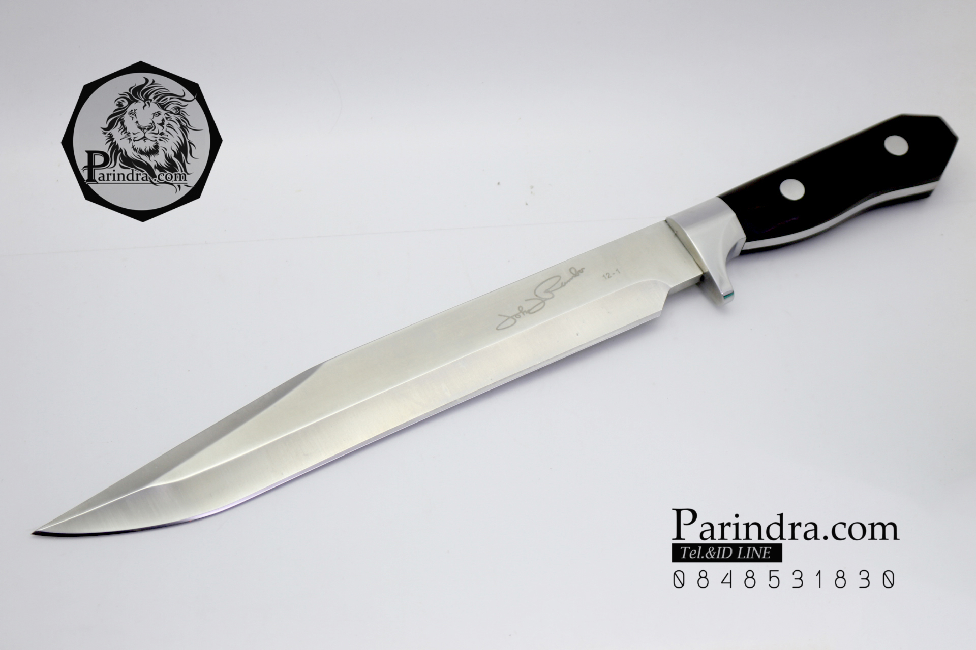 มีดใบตายเดินป่า RAMBO JOHN HUNTER ขนาด 17 นิ้ว (ใบสีเงิน)