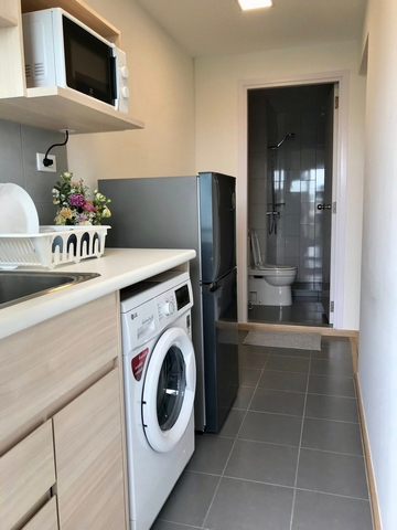 ให้เช่าคอนโด พลัม รังสิต เฟรช ตึก A 26.77 ตร.ม.เฟอร์ครบ มีเครื่องซักผ้า ใกล้ ม.กรุงเทพ