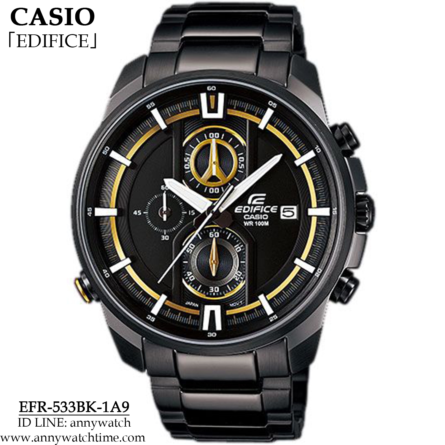 EDIFICE EFR-533BK-1A9