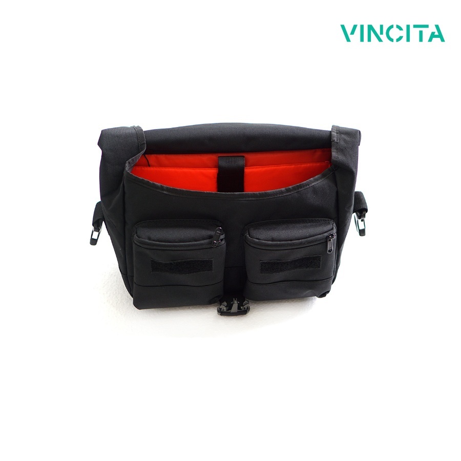 Vincita B207A-SX BABY BIRCH กระเป๋าหน้าสำหรับจักรยาน Brompton พร้อมสายสะพาย และ ผ้าคลุมกันฝน วินสิตา