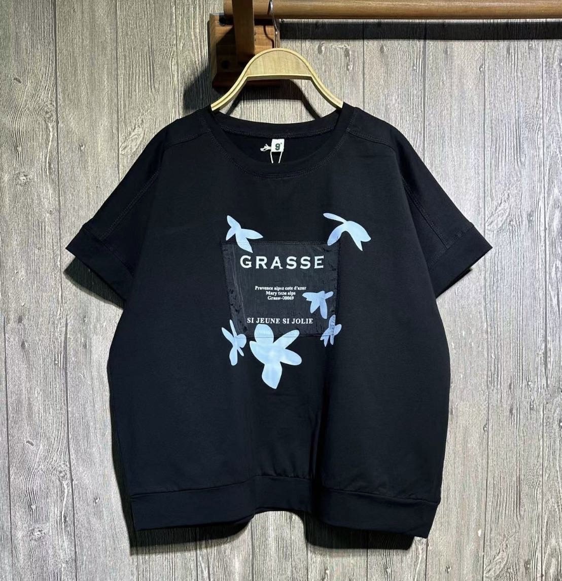 เสื้อยืดสกรีนลายดอกไม้ 9am