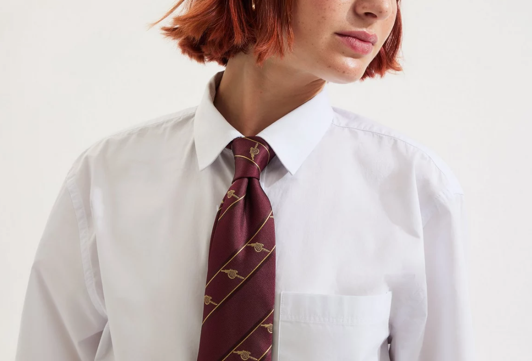เนคไทอาร์เซนอล Arsenal Striped Cannon Tie ของแท้