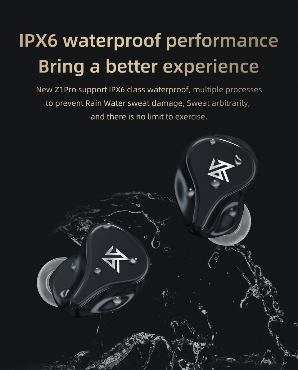 ขาย KZ Z1 PRO หูฟัง TWS ไร้สายรองรับ Bluetooth 5.2 ประกันศูนย์ไทย
