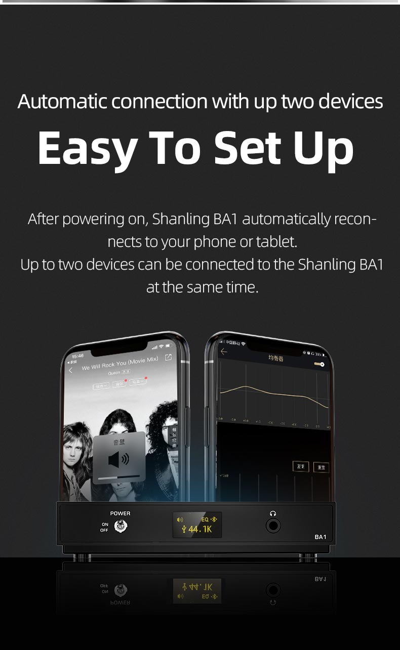 ขาย Shanling BA1 DAC/AMP ตัวรับสัญญาณ Bluetooth แบบตั้งโต๊ะ