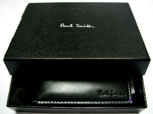 m-wallet 001 men wallet Paul Smith กระเป๋าสตางค์ผู้ชายพอลล์สมิท สีดำ หนังแท้จาก อิตาลี่ ราคาพิเศษ ถูกสุด ๆ ๆ ๆ
