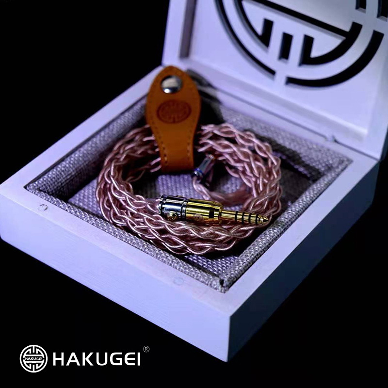 ขาย Hakugei Morning สายอัพเกรดหูฟัง 6N OCC ทองแดง+สายชุบเงิน แบบ Litz