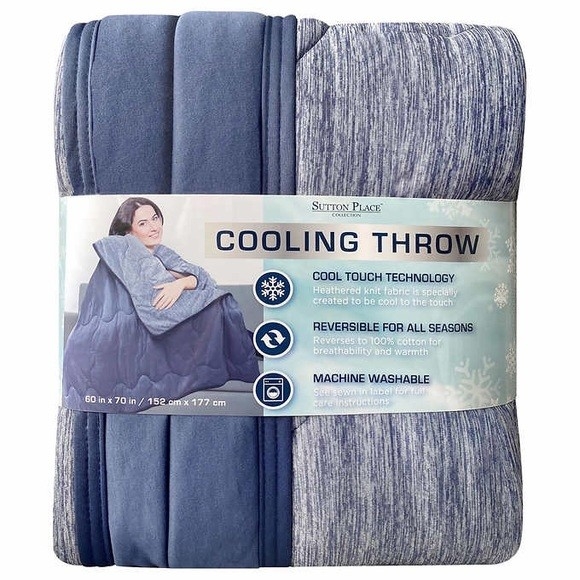 Sutton Place Cooling Throw ผ้าห่มสำหรับคนขี้ร้อน แต่ชอบห่มผ้า ขนาด 150X180 cm.