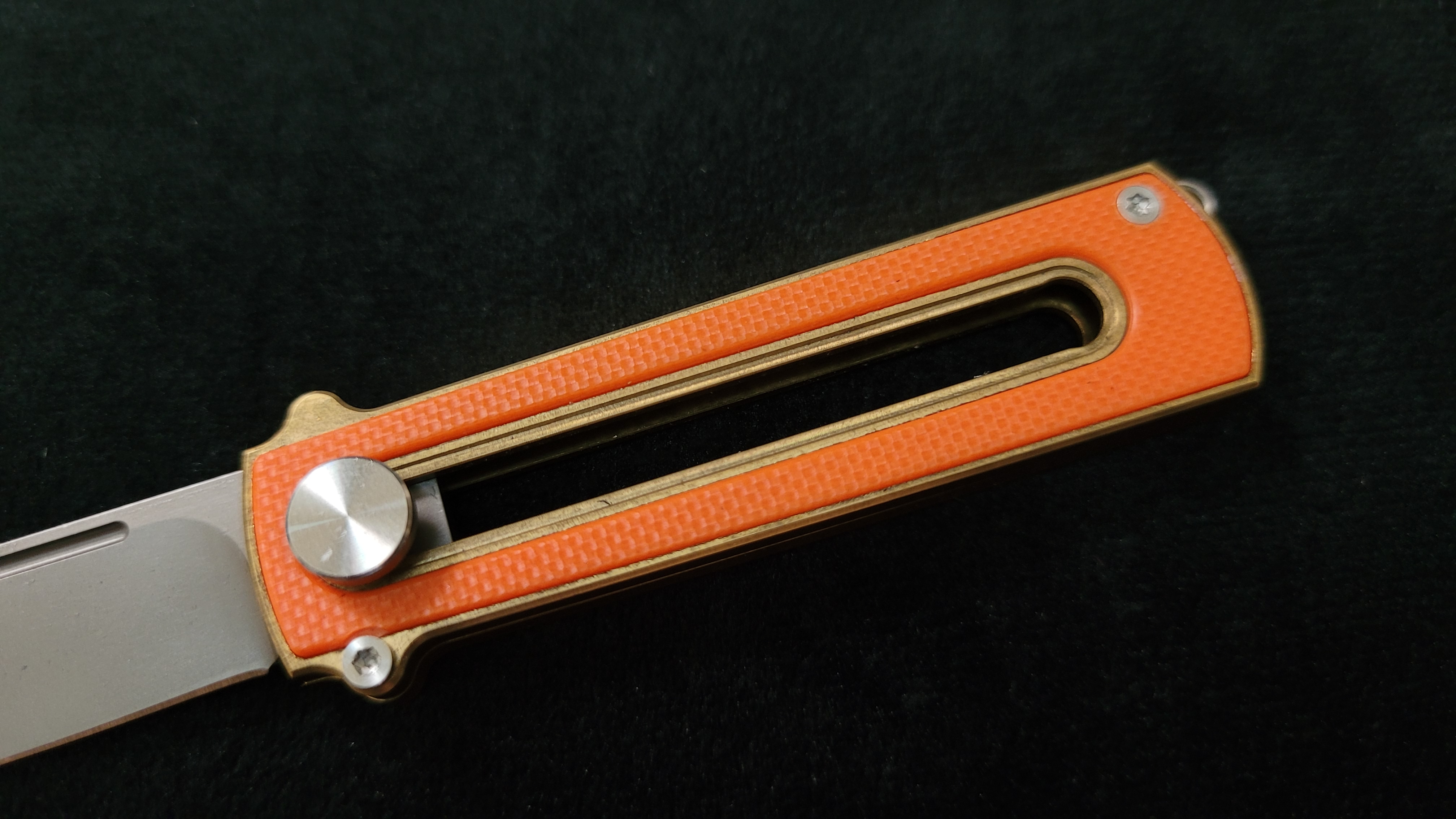 Al Br BarloX with M390 Blade-for a short time Dealer's Cost Orange DLC Black Blade