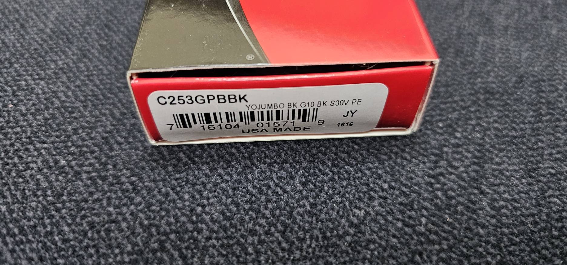 Spyderco YoJumbo Compression Lock Knife Black G-10 (4" Black)