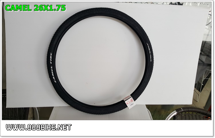 ยางนอกจักรยานเสือภูเขา camel, 26X1.75 ดอกเรียบ รุ่น VUELTA ITALIA(ส่งเป็นพัสดุธรรมดาหรือEMS เท่านั้น)