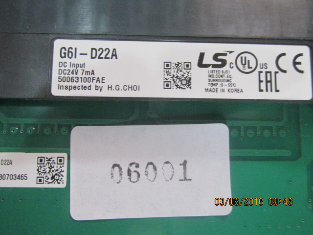 PLC “ LS ” รุ่น G6I-D22A