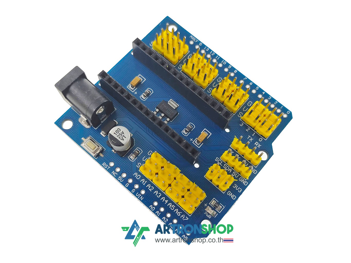 ฐานบอร์ด Arduino Nano Prototype Shield