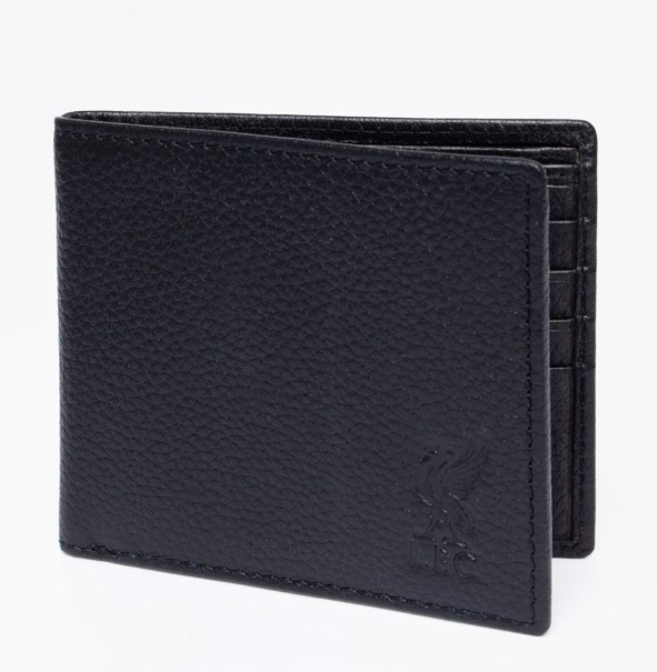 กระเป๋าสตางค์ลิเวอร์พูล Black Leather Wallet ของแท้