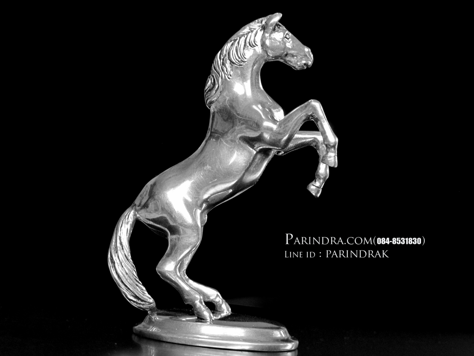 รูปหล่อรูปม้า จากโลหะ Pewter งานฝีมือคนไทย 100% (สวยมากๆคล้ายเนื้อเงินแท้)