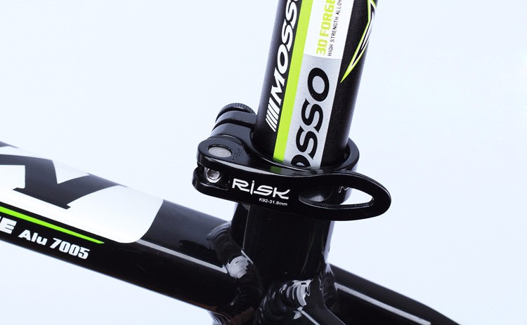 รัดหลักอาน RISK alloy Quick release seatPOST clamps 31.8,34.9mm. ,K92 แบบปลดเร็ว