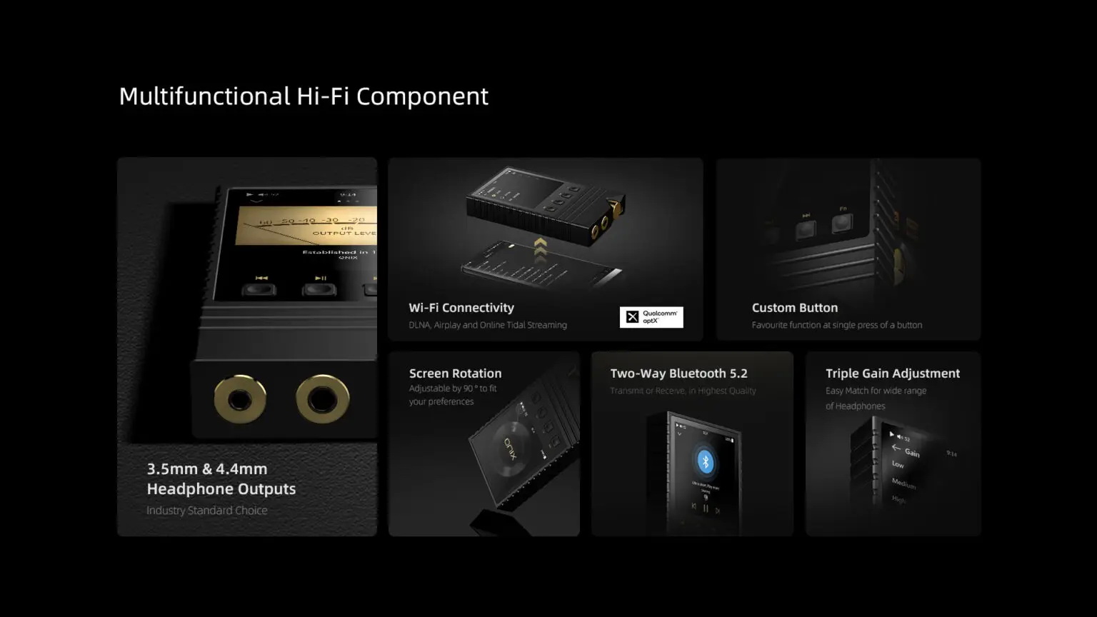 ONIX Overture XM5 DAP พกพาตัวแรกจากทาง ONIX ชิปเรือธง ESS ES9039PRO, TPA6120A2 x2 ประกันศูนย์ไทย