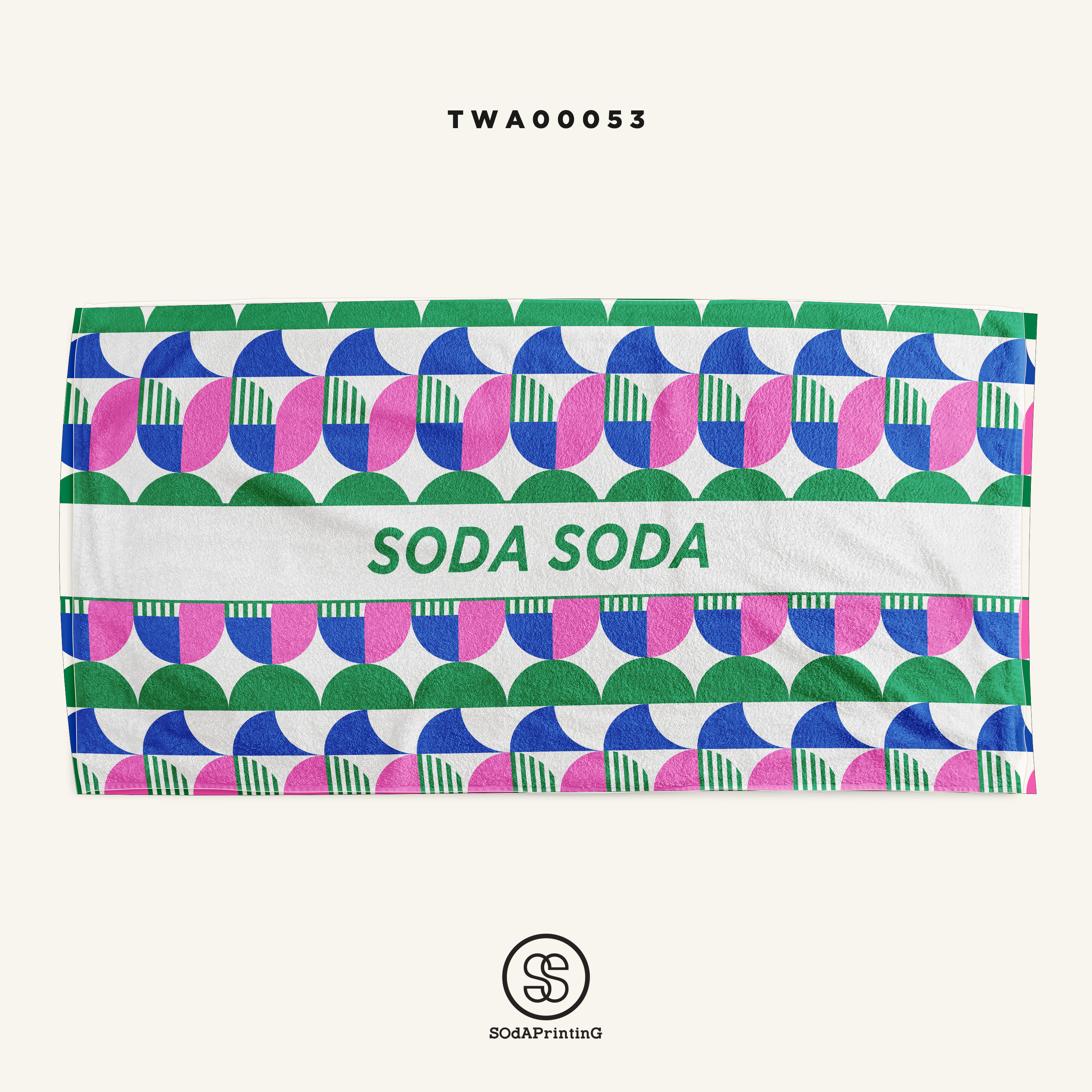 ผ้าเช็ดตัว Geo รหัส TWA00053 #SOdAtowel #SodAhome #ผ้าขนหนู #ผ้าเช็ดตัว #towel