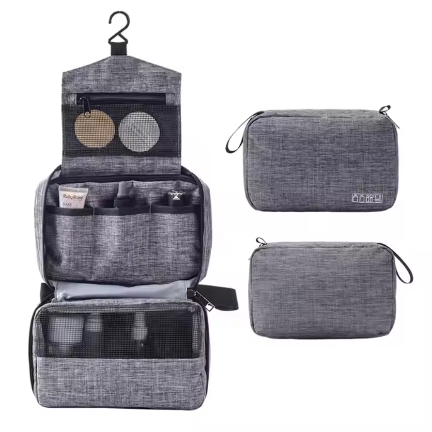 กระเป๋าอเนกประสงค์จัดระเบียบ มีขอแขวนพร้อมสายคล้องมือ รุ่น RH528 (Travel Toiletry Bag) ขนาด 24.5*7.5*13 ซม.