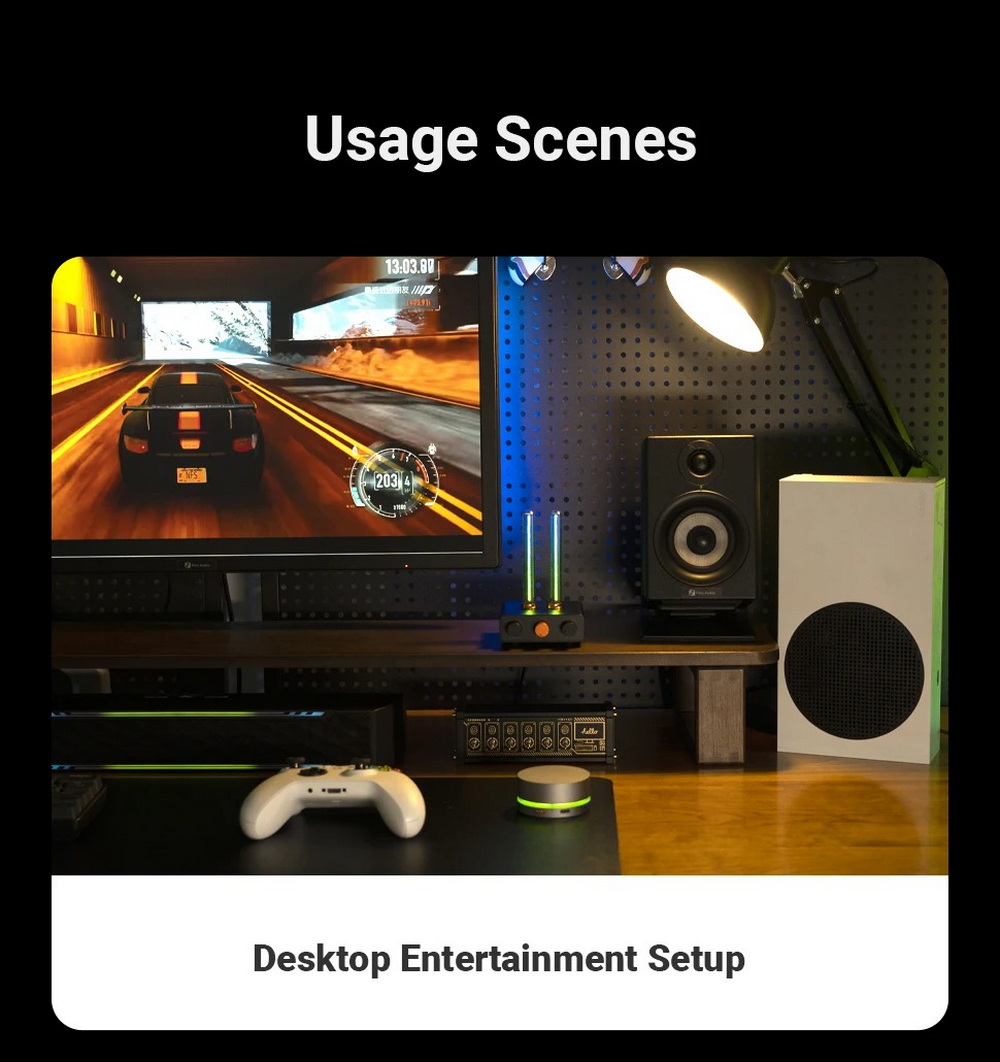 Fosi Audio MusicRhythmVisualizerLight แสงไฟแบบ Ambient ที่เต้นตามจังหวะดนตรีอย่างแม่นยำ ประกันศูนย์ไทย