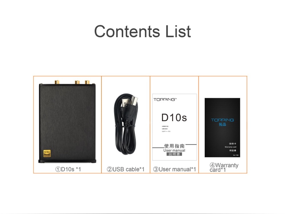 ขาย TOPPING D10s USB DAC ชิป XMOS XU208 , ES9038Q2M รองรับ PCM 384kHz/32bit DSD256