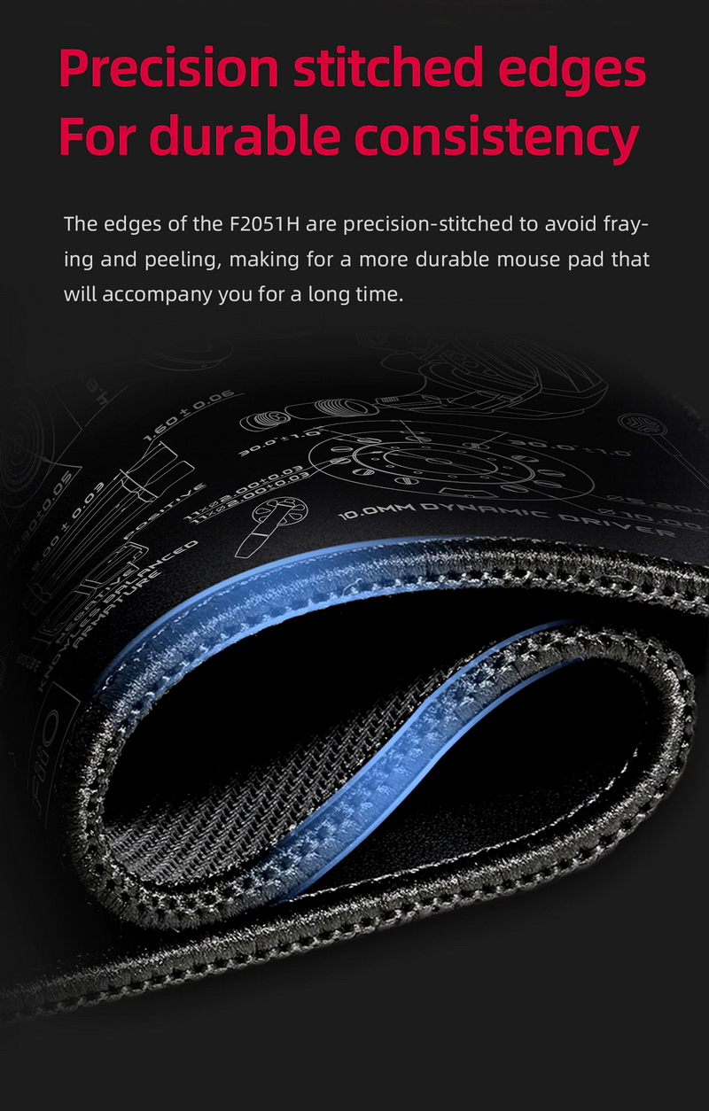 ขาย FiiO F2051H แผ่นรองเม้าส์เกมมิ่ง ประสิทธิภาพสูง ลื่นไหล แม่นยำ ขนาด 80x30 เซนติเมตร